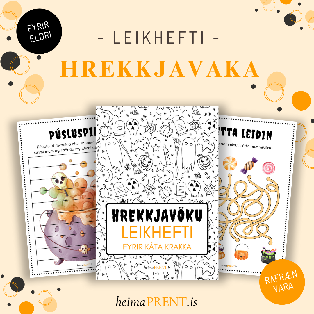 Leikhefti - hrekkjavaka (eldri)