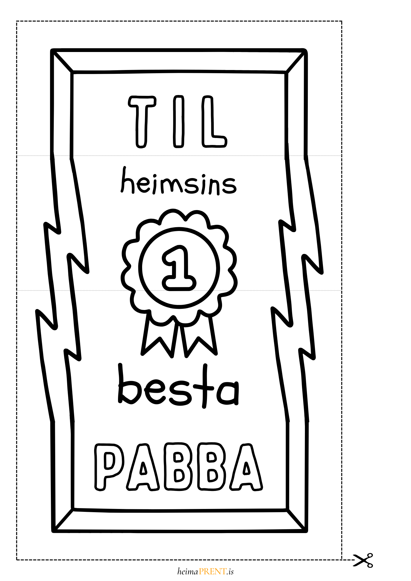 Til pabba - feðradagur 2025