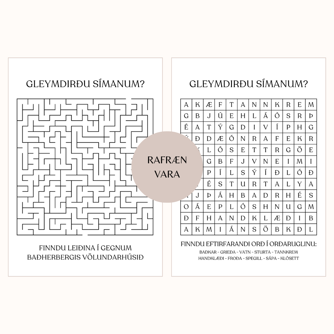 Veggspjöld - baðherbergi