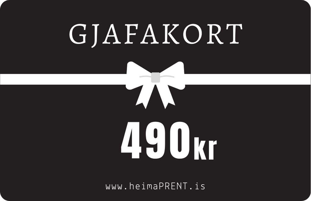 GJAFAKORT 490kr