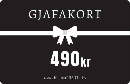 GJAFAKORT 490kr