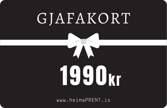 GJAFAKORT 1990kr