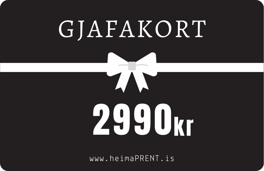 GJAFAKORT 2990kr