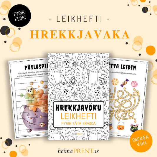 Leikhefti - hrekkjavaka (eldri)