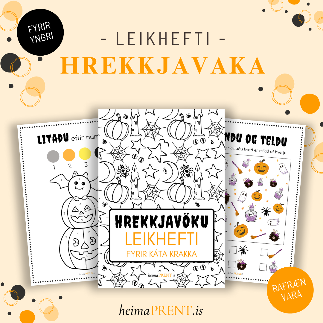 Leikhefti - hrekkjavaka (yngri)