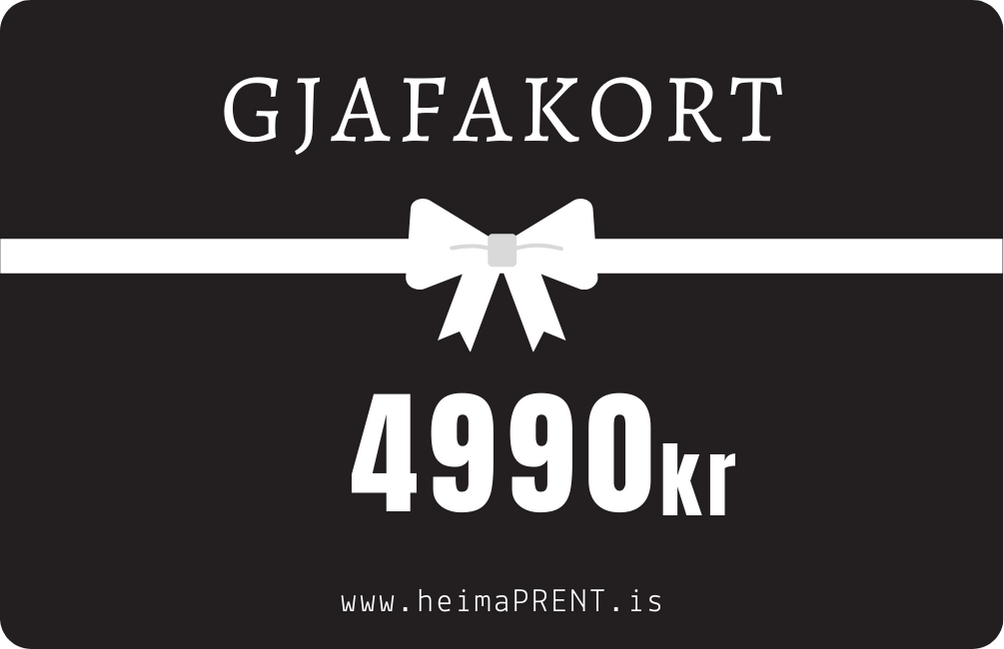 GJAFAKORT 4990kr